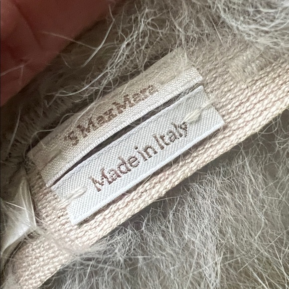 MaxMara Fur Collar with Ribbon Ties, Taupe - Picture 7 of 8